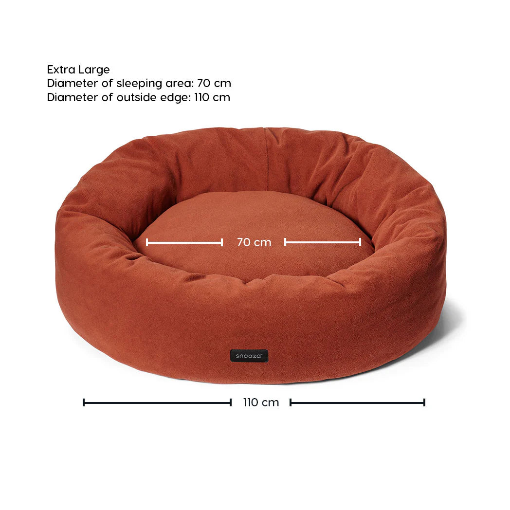 Snooza – Self-Warming Polar Fleece Cuddler – Rust